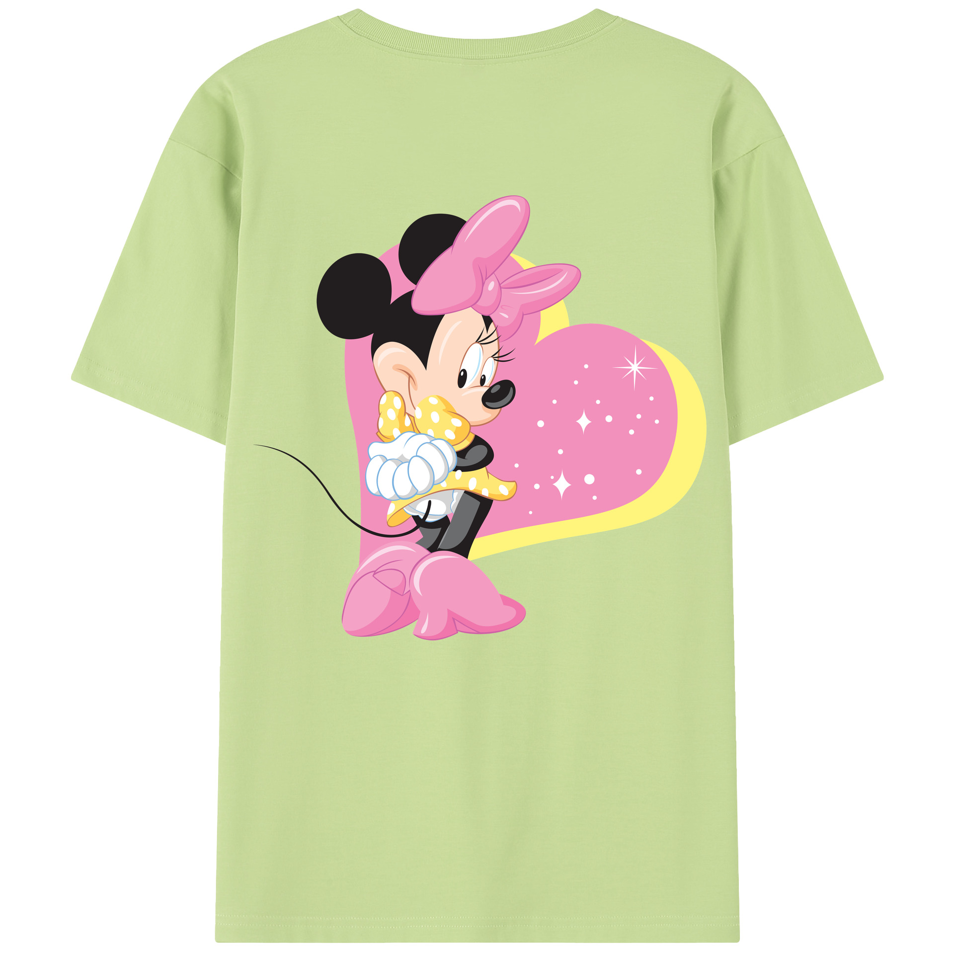 （画像用） ミッキーマウス Mickey Mouse 綿100％半袖Tシャツ（背面プリント）